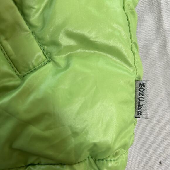 Vintage 90s Moncler Grenoble Green Puffer Jacket Size 2 M - Picture 2 of 12